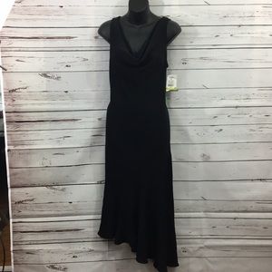 Black Angled New Years Eve Dress